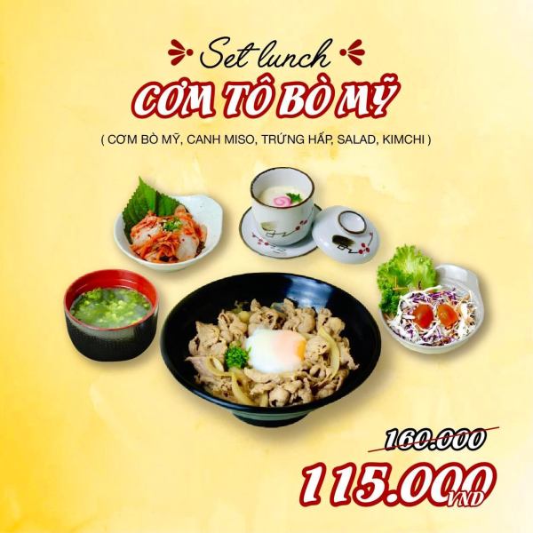 SET TÔ CƠM BÒ MỸ