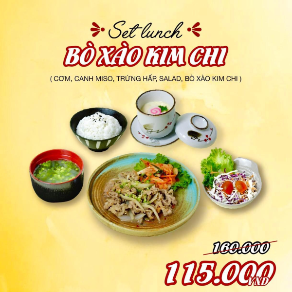 SET BÒ XÀO KIMCHI